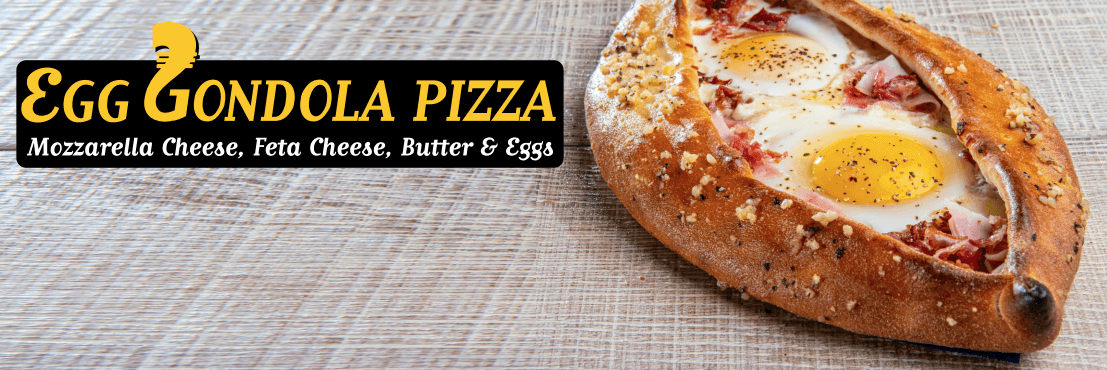 Egg Gondola Pizza